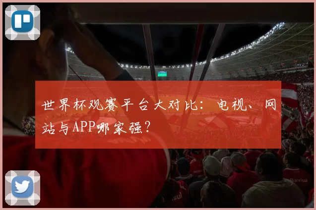 世界杯观赛平台大对比:电视、网站与APP哪家强?